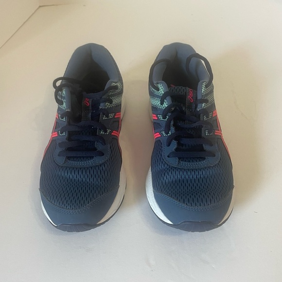 Asics Blue and Pink Athletic Shoes - Picture 2 of 6